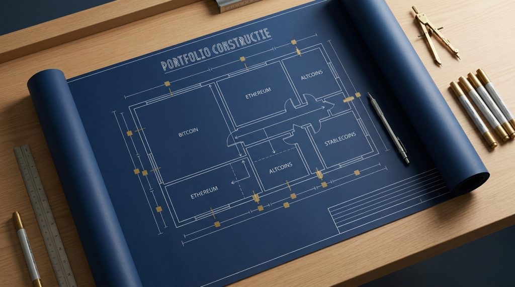 Blauwdruk van een gestructureerd beleggingsplan als metafoor voor bewust portfolio opbouwen